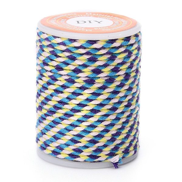 

PandaHall 4-Ply Polycotton Cord, Handmade Macrame Cotton Rope, for String Wall Hangings Plant Hanger, DIY Craft String Knitting, Colorful...