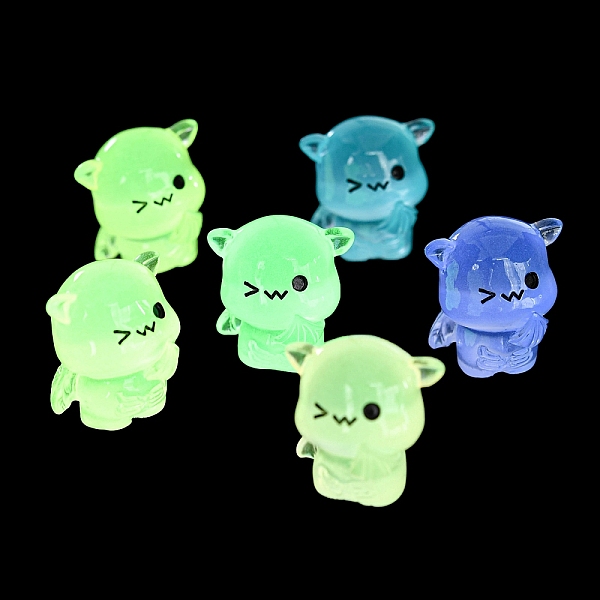 

PandaHall Halloween Luminous Resin Demon Display Decoration, Micro Landscape Decorations, Glow in the Dark, Mixed Color, 22.5x29x30.5mm..., Multicolor
