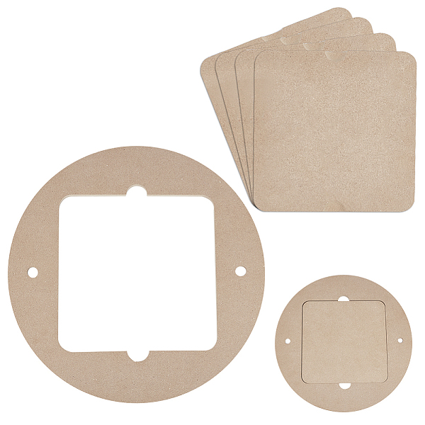 

PandaHall BENECREAT 1.18inch Diameter Pottery Wheel Bats with 4pcs Square Inner Bats, Pre Drilled Round Clay Throwing Bats for Potters Clay...