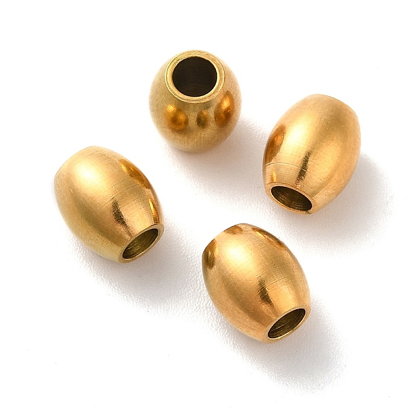 

PandaHall Ion Plating(IP) 304 Stainless Steel Beads, Barrel, Golden, 7.5x6.5mm, Hole: 3mm 304 Stainless Steel Barrel