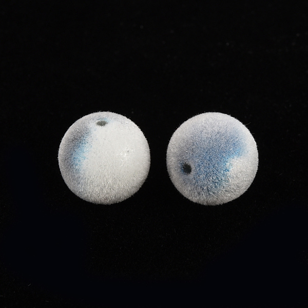 

PandaHall Flocky Plastic Beads, Round, Gray, 12mm, Hole: 1.8mm Plastic Round Gray