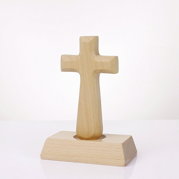 

PandaHall Beechwood Display Ornaments, for Home Decoration, Magnetic, Cross, Religion, BurlyWood, Finished Product: 55x99.5x140mm Wood Cross..., Orange
