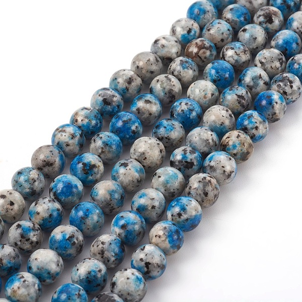 

PandaHall Natural K2 Stone/Raindrop Azurite Beads Strands, Dyed, Round, 6mm, Hole: 1mm, about 59~62pcs/strand, 15.2 inch(38.5cm) K2 Stone...