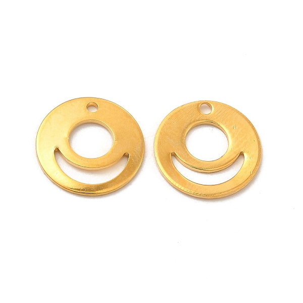 

PandaHall 201 Stainless Steel Pendants, Flat Round Charm, Real 24K Gold Plated, 10x1mm, Hole: 1mm 201 Stainless Steel Flat Round