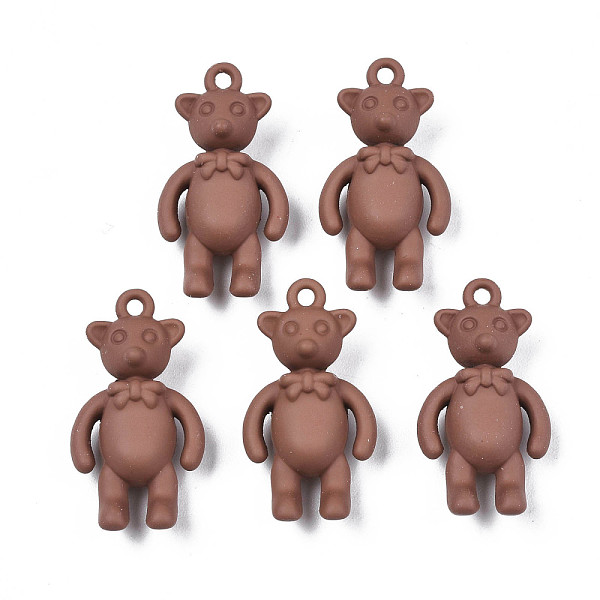 

PandaHall Rack Plating Spray Painted Alloy Pendants, Cadmium Free & Nickel Free & Lead Free, Bear, Saddle Brown, 25x14x8mm, Hole: 1.6mm...