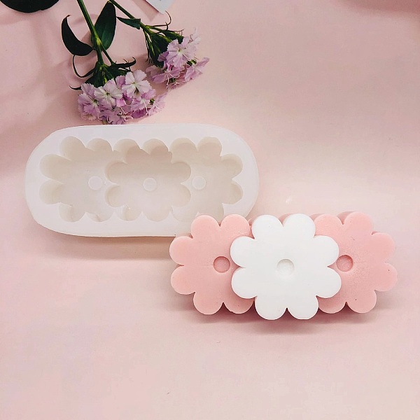 

PandaHall Candle DIY Food Grade Silicone Molds, For Candle Making, Flower, 13.5x6.7x4.3cm Silicone Flower