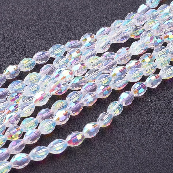 Electroplate Glass Beads Strands