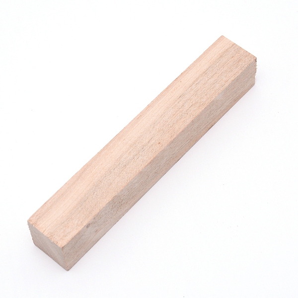 

PandaHall Wood Block, for Pen Making, Cuboid, Antique White, 13.3x2.1x2.1cm Wood