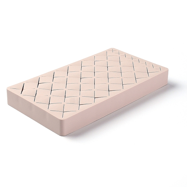 

PandaHall Makeup Silicone Storage Box, for Lip Stick Nail Polish, Brushes Eyebrow Pencil and Mascara etc, Rectangle, Pink, 217x118x24mm...