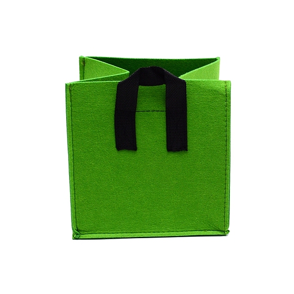 

PandaHall Felt Cloth Bag, with Polyester Handle, Sqaure, Lime Green, 7-5/8x7-1/2 inch(19.5x19cm) Cloth