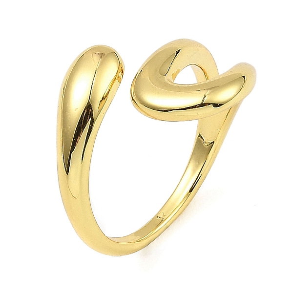 

PandaHall Rack Plating Brass Hollow Teardrop Open Cuff Rings, Long-Lasting Plated, Lead Free & Cadmium Free, Real 18K Gold Plated, Inner...