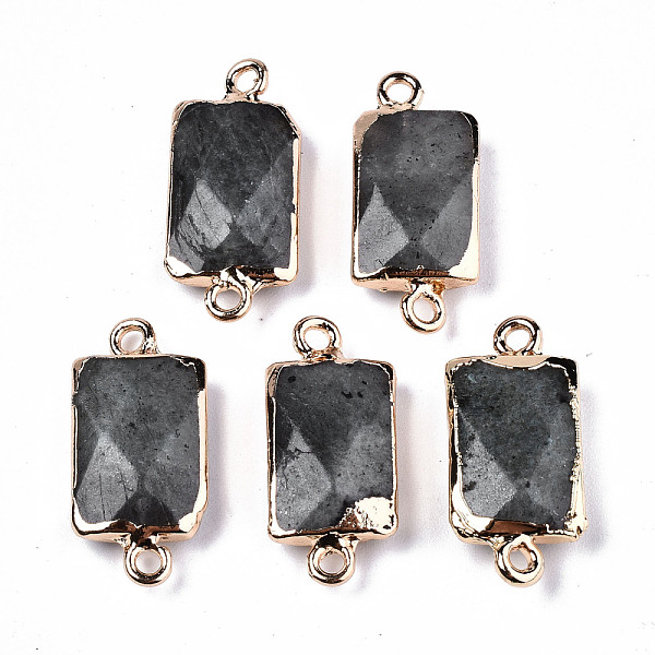 

PandaHall Labradorite Links Connectors, with Light Gold Plated Iron Findings, Faceted, Rectangle, 23x11x5mm, Hole: 1.6mm Labradorite...