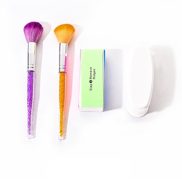 

PandaHall Manicure Tool Sets, with Sponge Sanding Nail File Buffer Block, Nail Dipping Powder Container, Nail Brush Dust, Mixed Color..., Multicolor