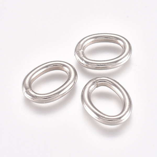 

PandaHall 304 Stainless Steel Jump Rings, Open Jump Rings, Oval, Stainless Steel Color, 10 Gauge, 14.5x11.5x2.5mm, Inner Diameter: 10x6mm...