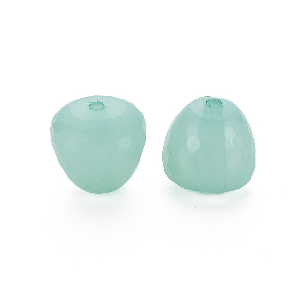 

PandaHall Transparent Acrylic Beads, Dyed, Faceted, Teardrop, Medium Aquamarine, 15x14.5mm, Hole: 2mm, about 243pcs/500g Acrylic Teardrop