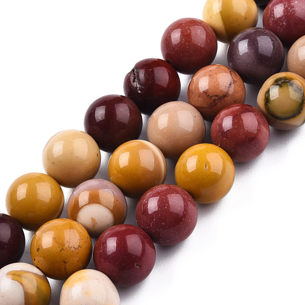 

PandaHall Natural Mookaite Beads Strands, Round, 10mm, Hole: 1mm, about 40pcs/strand, 15.7 inch Mookaite Round