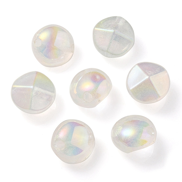 

PandaHall UV Plating Luminous Transparent Acrylic Beads, Glow in The Dark, Round, Honeydew, 21x21.5x15mm, Hole: 4mm Acrylic Round Green