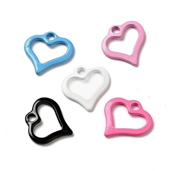 

PandaHall Spray Painted 201 Stainless Steel Charms, Heart Charm, Mixed Color, 11.5x11x1.5mm, Hole: 1.6mm 201 Stainless Steel Heart..., Multicolor