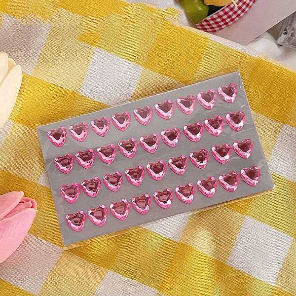 

PandaHall Cartoon 3D Heart PVC Rhinestone Stickers, Gems Crystal Heart Decorative Decals for Kid's Art Craft, Hot Pink, 12mm, 36pcs/sheet...