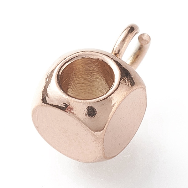 

PandaHall Ion Plating(IP) 304 Stainless Steel Tube Bails, Loop Bails, Cube Bail Beads, Rose Gold, 7x4x4mm, Hole: 1.6~1.8mm 304 Stainless...