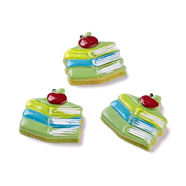 

PandaHall Resin Cabochons, Book, Colorful, 26x27x5mm Resin Others