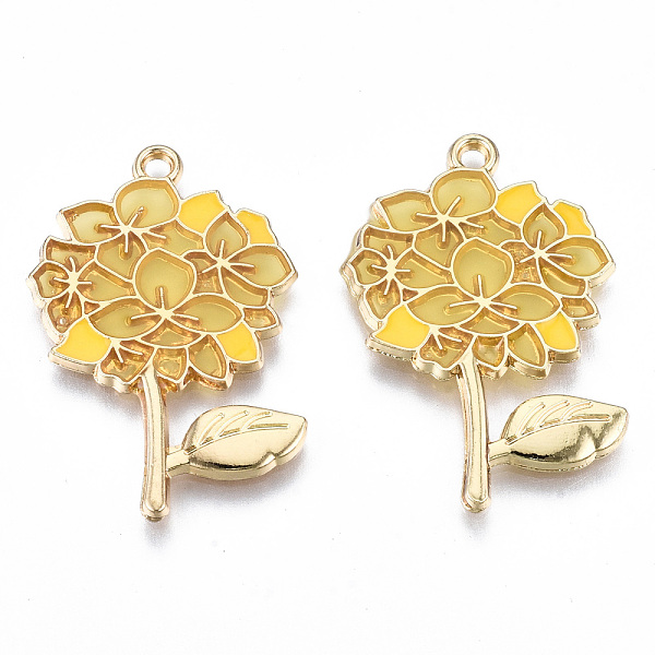 

PandaHall Transparent Epoxy Resin Pendants, with Eco-Friendly Alloy Findings and Enamel, Cadmium Free & Lead Free & Nickel Free, Flower..., Gold