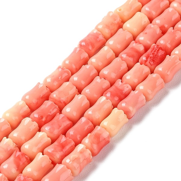 

PandaHall Synthetic Shell Dyed Beads Strands, Flower, Light Salmon, 7.5~8x5~5.5mm, Hole: 1mm, about 52pcs/strand, 15.55''~15.63''...
