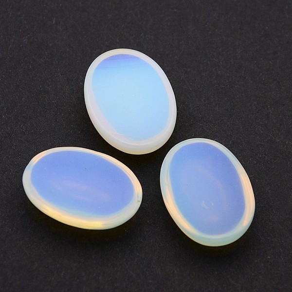 

PandaHall Opalite Cabochons, Oval, 25x18x5~7mm Opalite Oval