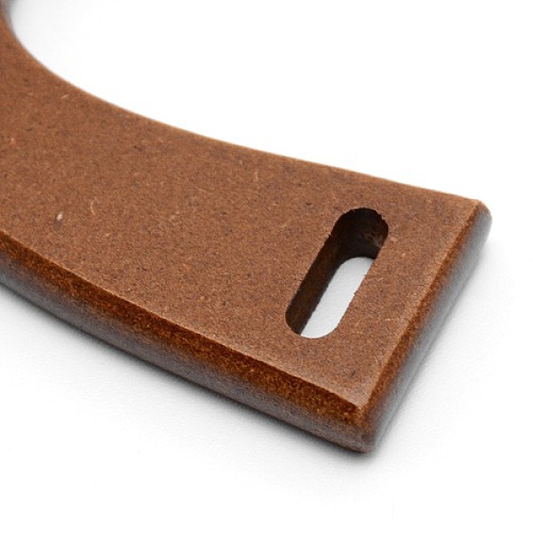

PandaHall Wooden M Handles Replacement, for Handmade Bag Handbags Purse Handles, Brown, 8.2x14x0.9cm, Hole: 6mm Wood Brown