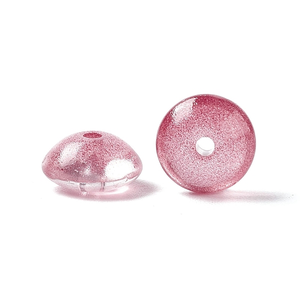 

PandaHall Transparent Glass Beads, Abacus/Disc, FireBrick, 8.5x4.5mm, Hole: 1.6mm Glass Rondelle Red