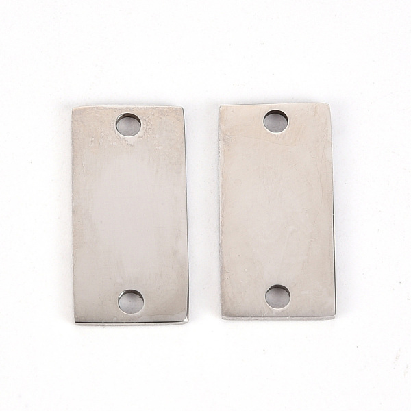

PandaHall 201 Stainless Steel Links Connectors, Laser Cut, Rectangle, Stainless Steel Color, 10x20x1mm, Hole: 2mm 201 Stainless Steel...