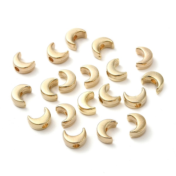 

PandaHall CCB Plastic Beads, Moon, Golden, 7x5x3mm, Hole: 1.8mm Plastic Moon
