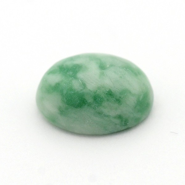

PandaHall Oval Natural Green Spot Jasper Cabochons, 10x8x4.5mm Green Spot Jasper Oval Green
