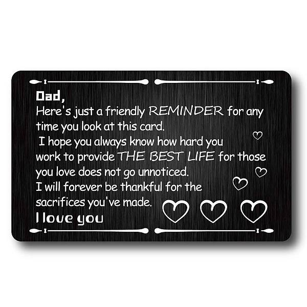 

PandaHall CREATCABIN Dad Engraved Wallet Insert Metal Wallet Card Insert from Son Daughter Mini Love Notes Inspirational Gift father Gifts...