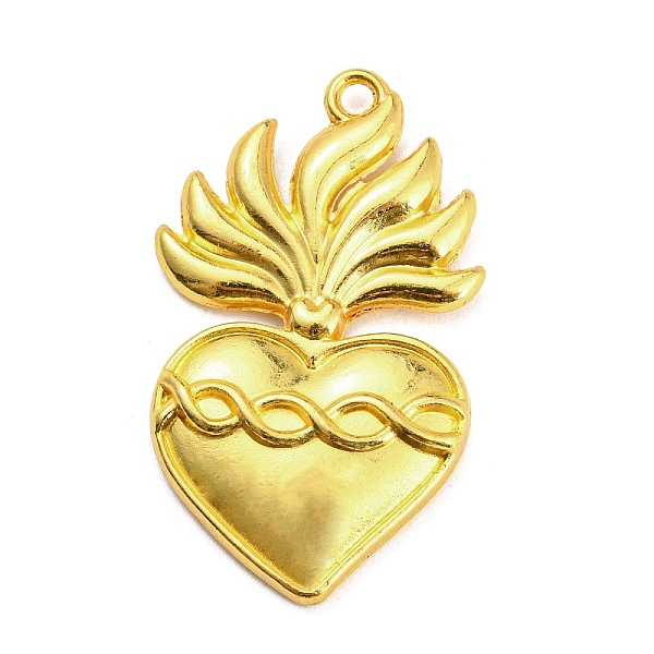 

PandaHall Alloy Rhinestone Settings Pendant, Heart, Golden, 36.5x22x4mm, Hole: 2mm Alloy Heart