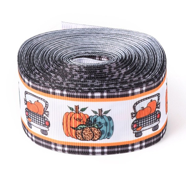 

PandaHall Autumn Theme Polyester Grosgrain Ribbon, Single Face Printed Pattern, for DIY Handmade Craft, Festival Party, Gift Decoration...