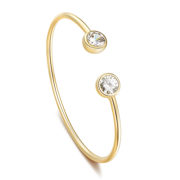 

PandaHall Stylish and Versatile Zirconia Bracelet for Women - Simple yet Elegant Design Brass