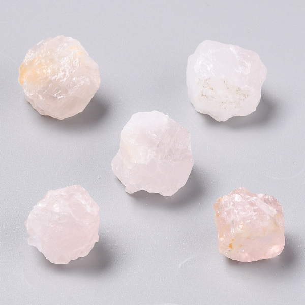 

PandaHall Rough Natural Rose Quartz Beads, No Hole/Undrilled, Round, 23~28mm Rose Quartz Round