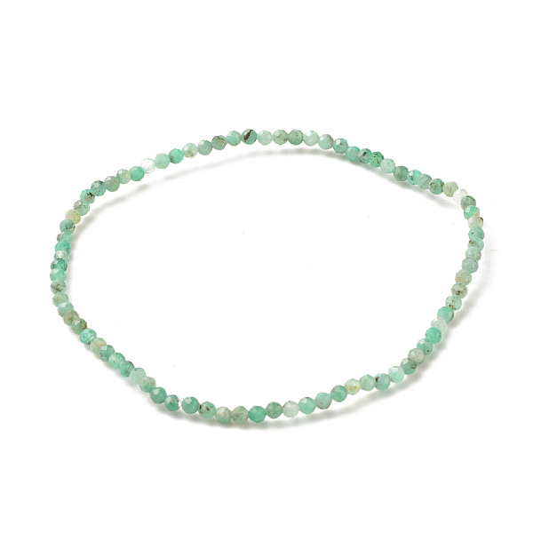 

PandaHall Natural Emerald Quartz Round Beaded Stretch Bracelet, Gemstone Jewelry for Women, Inner Diameter: 2-3/8 inch(6.1cm), Beads: 2mm...