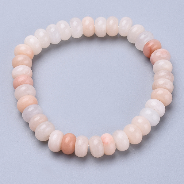 

PandaHall Natural Pink Aventurine Beaded Stretch Bracelets, Abacus, 2-1/4 inch~2-1/4 inch(56~58mm) Aventurine