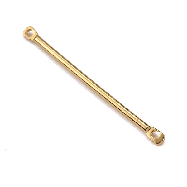 

PandaHall Brass Linking Bars, Connector Charms, Stick, Real 14K Gold Plated, 30x2x1mm, Hole: 1mm Brass Others