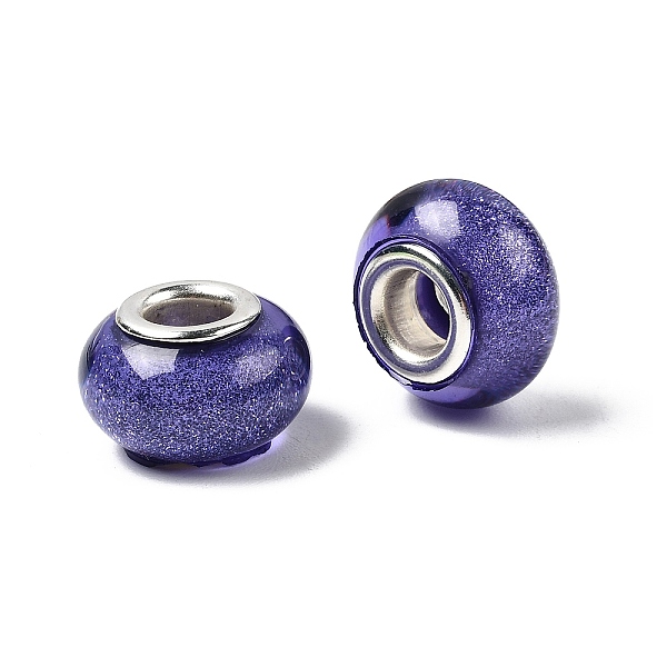 Бусины из смолы европейского стиля с большим отверстием