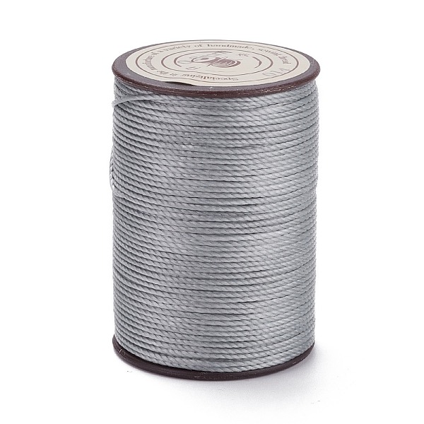 

PandaHall Round Waxed Polyester Thread String, Micro Macrame Cord, Twisted Cord, for Leather Sewing Stitching, Light Grey, 0.8mm, about...