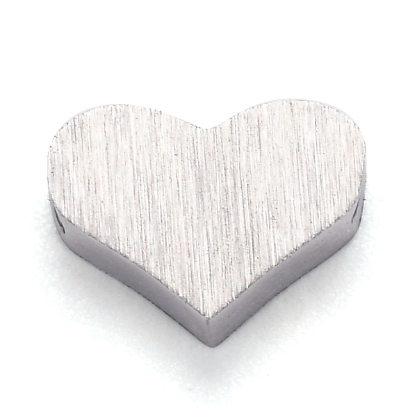 

PandaHall 304 Stainless Steel Charms, Heart, Stainless Steel Color, 6x8.5x3mm, Hole: 1.8mm 304 Stainless Steel Heart
