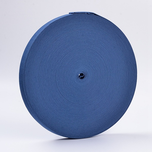 

PandaHall Colored Flat Elastic Rubber Band, Webbing Garment Sewing Accessories, Steel Blue, 25mm, about 43.74 yards(40m)/roll Elastic Fibre...
