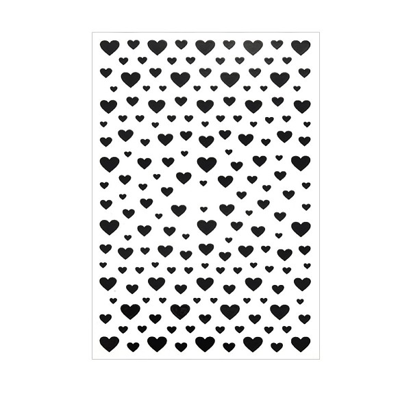 

PandaHall Nail Art Stickers Decals, DIY Nail Tips Decoration, Black, Heart Pattern, 122x72mm Paper Heart Black