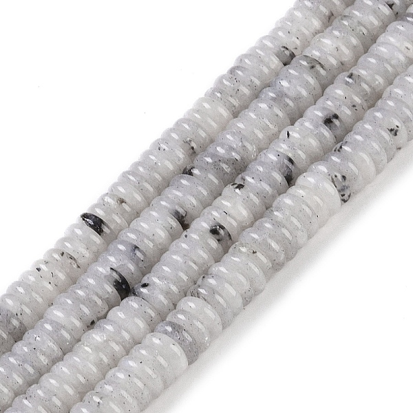 

PandaHall Natural Labradorite Beads Strands, Rondelle, 6~6.5x2~2.5mm, Hole: 1mm, about 181~191pcs/strand, 15.16~15.35''(38.5~39.1cm)...