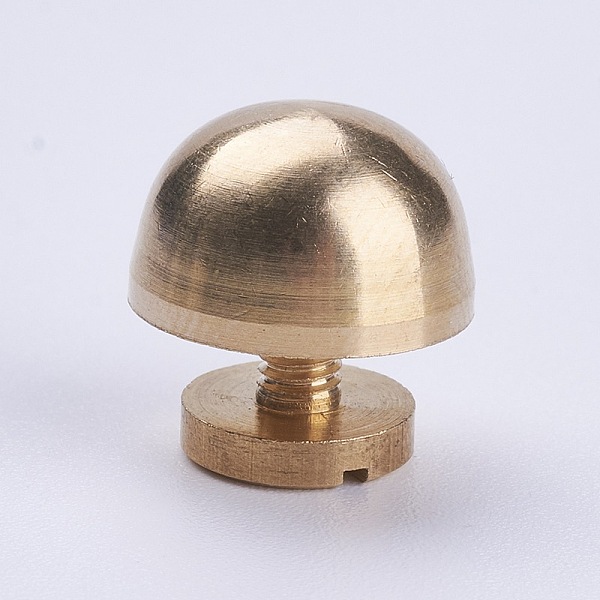 

PandaHall Brass Jewelry Box Drawer Handles, Cabinet Knobs, Half Round, Light Gold, 10x12mm Brass