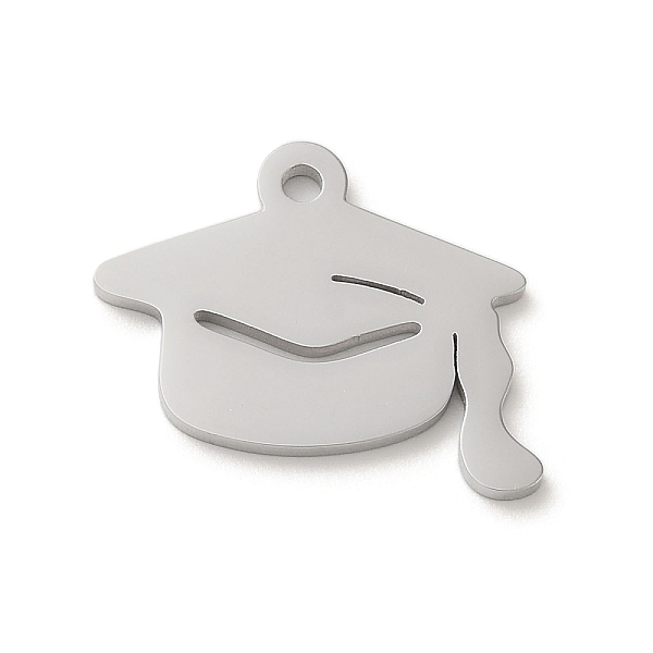

PandaHall 304 Stainless Steel Pendants, Laser Cut, Graduation Hat Charm, Stainless Steel Color, 15x20x1.5mm, Hole: 1.8mm 304 Stainless Steel...