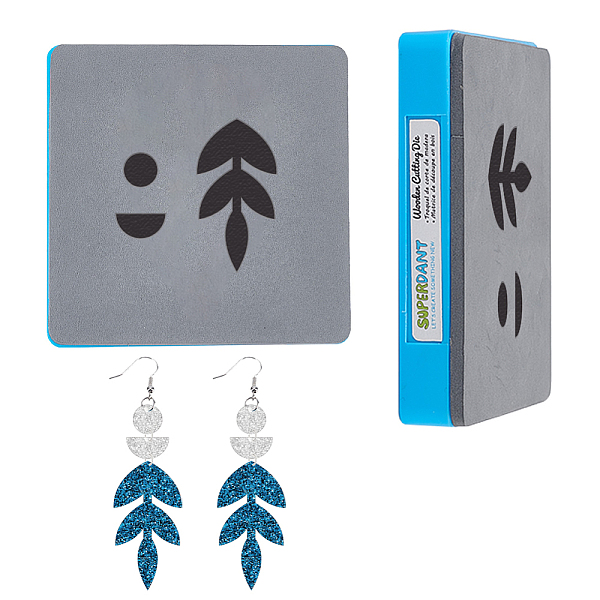 

PandaHall SUPERDANT Earring Die Cut Leather Circle Cutting Die Half Circle Leaf Earring Pendent Cutter Cutting Machine Cuts Faux Leather...